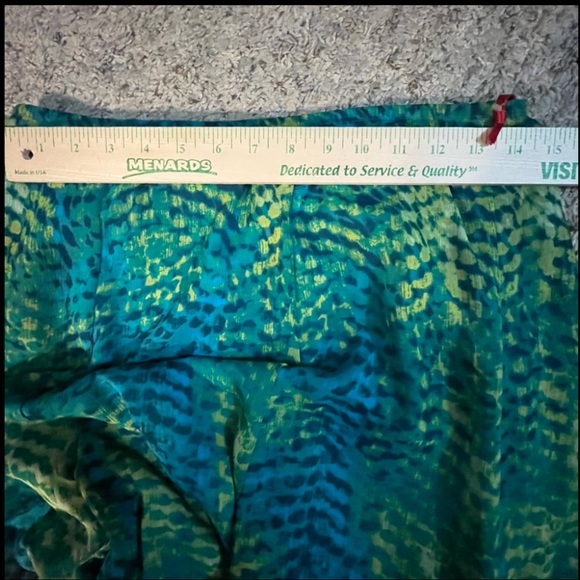 Ruby Rd. Teal and Green Top and Skirt Set Top size Large & Skirt Size 8 NWT - Picture 15 of 16